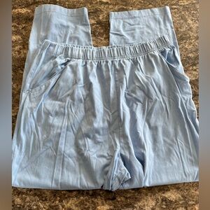 Women’s Light Blue Elastic Waist Pants
